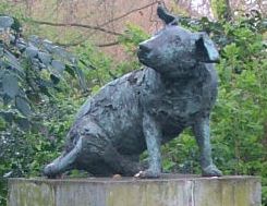 The new Brown Dog Statue