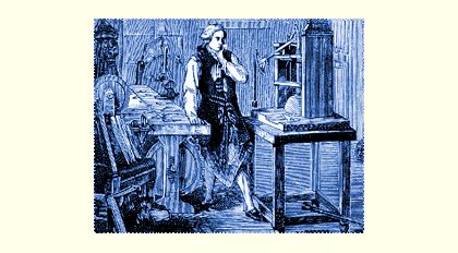 James Watt in his workshop