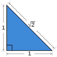 Pythagoras Irrational Triangle