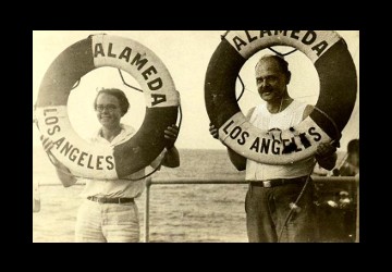 Barbara McClintock and her father 