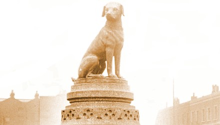 Brown Dog Statue
