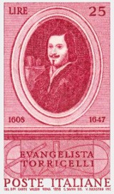 evangelista torricelli stamp