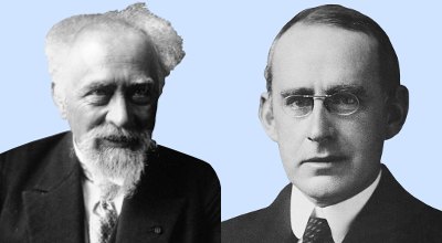 Jean Perrin and Arthur Eddington.